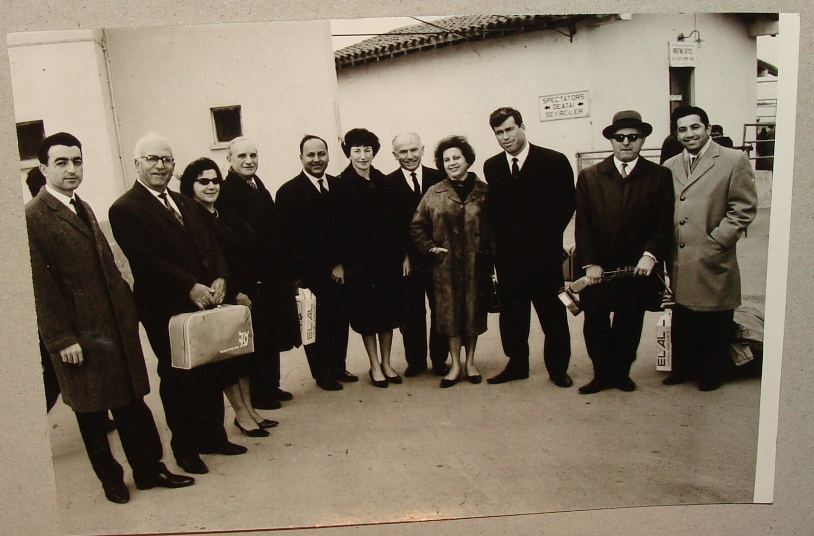 Photo Jewish 1950s? CYPRUS Airport Israel Israeli ELAL EL AL Airlines Judaica