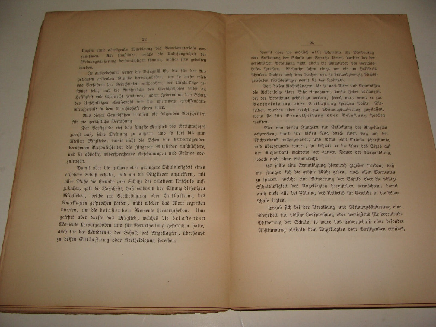 Germany Book Jewish RARE Judaica Antique 1870 German Rabbi Julius Furst History