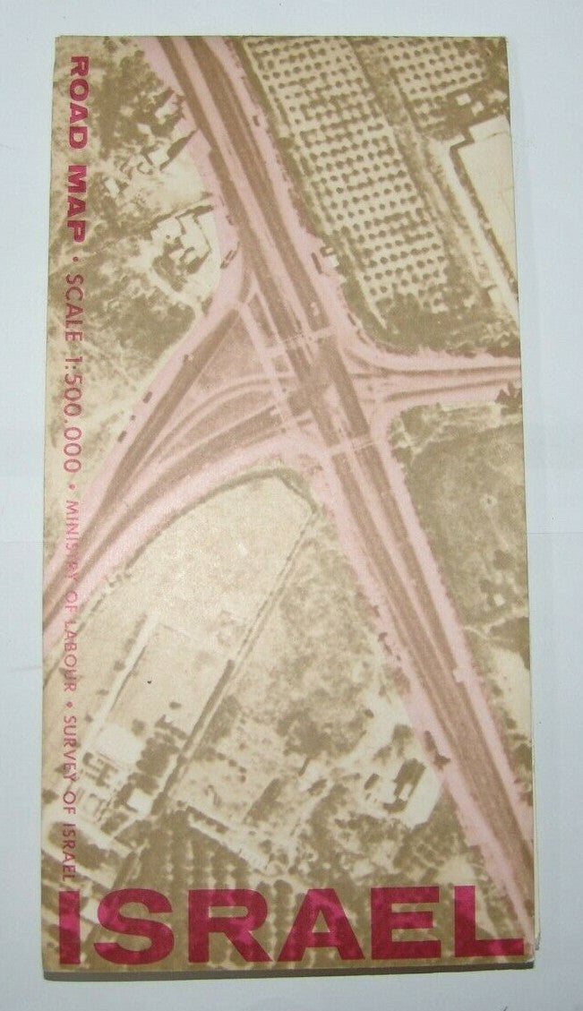 map Jewish Judaica israel israeli Cease Fire Lines Six Day War printed 1968