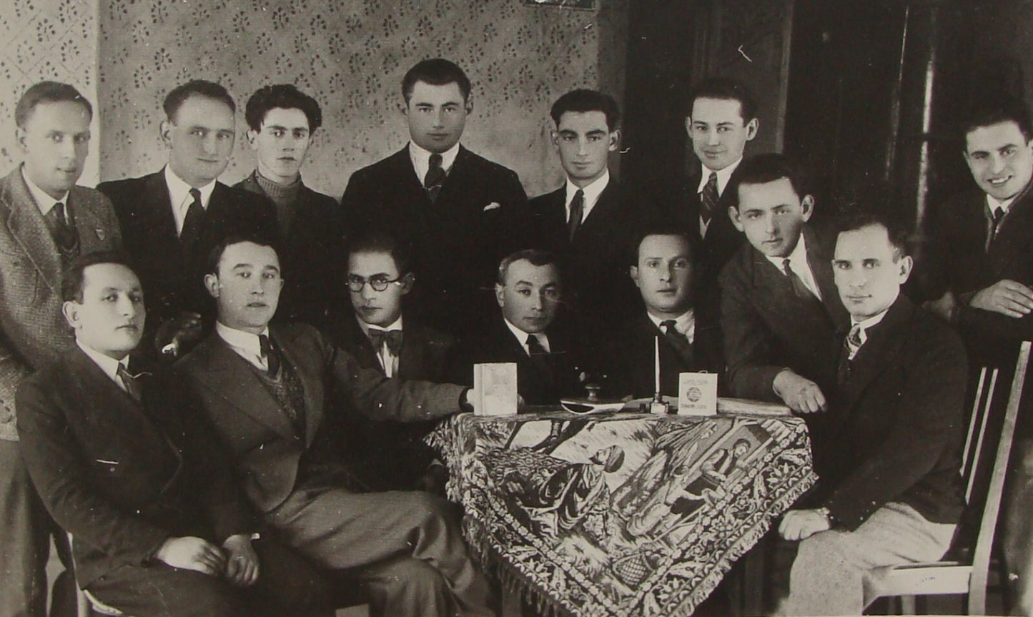 Photo Print, Judaica 1930s Lithuania Jews Zionist Jewish Agency Blue Box