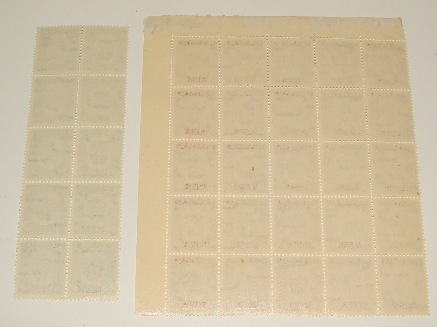 Stamp Palestine EGYPT GAZA Overprint 1948 Revenue Block X2