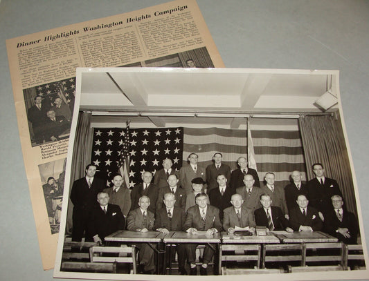 $ Photo Jewish American Judaica United Appeal 1946 Dinner USA Washington Heights