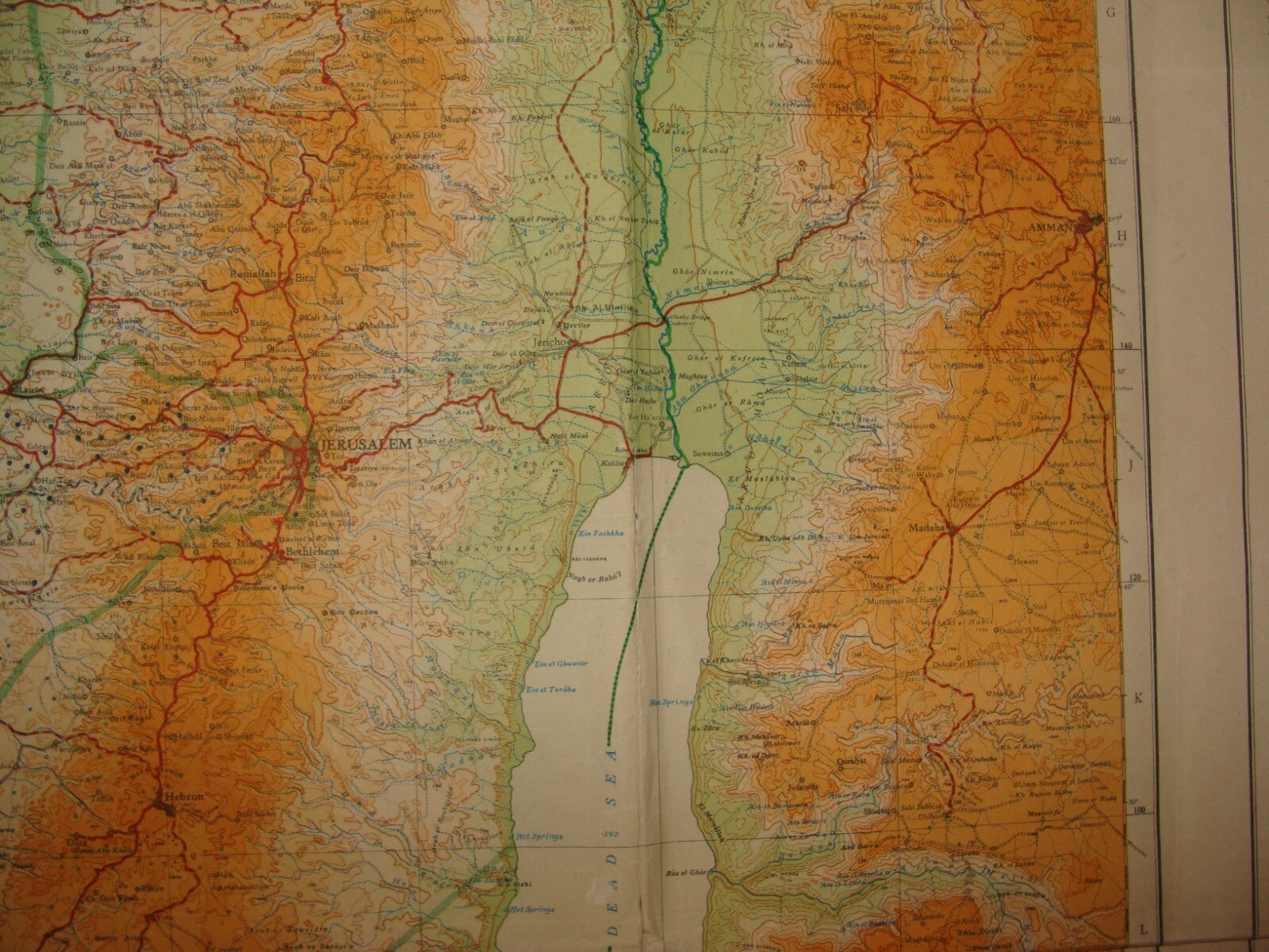 1950 ISRAEL Map Jewish National Fund Jubilee Zionist JNF KKL Land LARGE SIZE