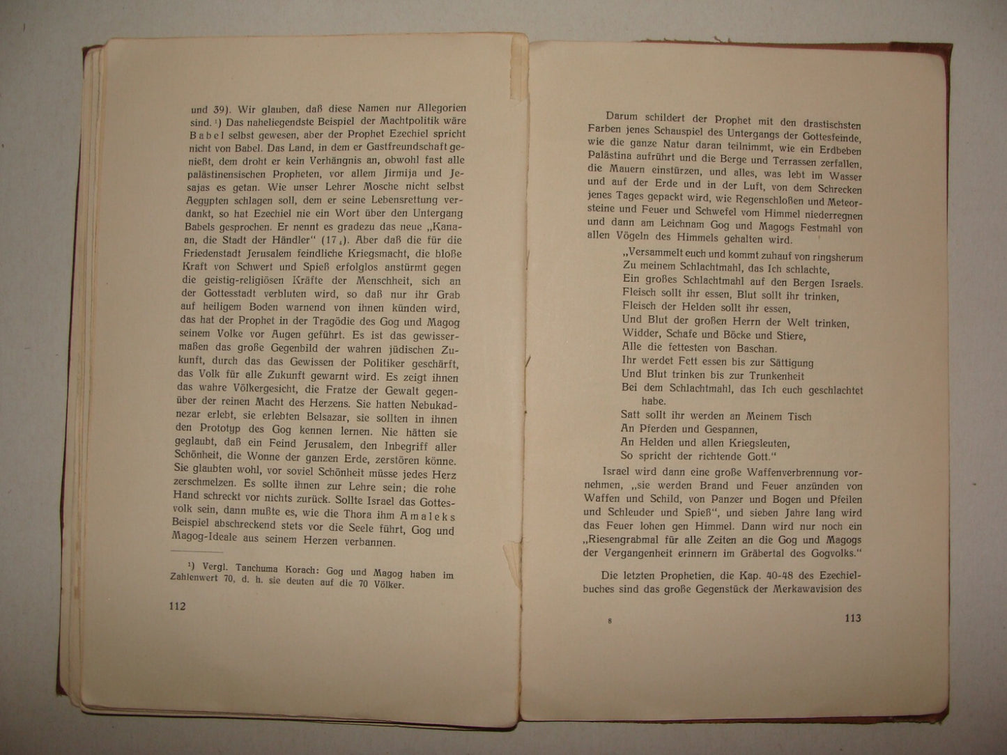 Germany Book Jewish Judaica Rabbi Joseph Carlebach Grossen Propheten German 1932