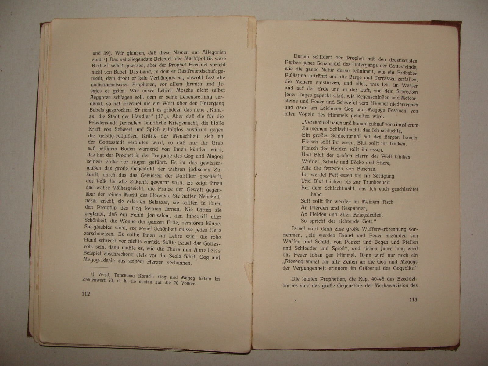 Germany Book Jewish Judaica Rabbi Joseph Carlebach Grossen Propheten German 1932