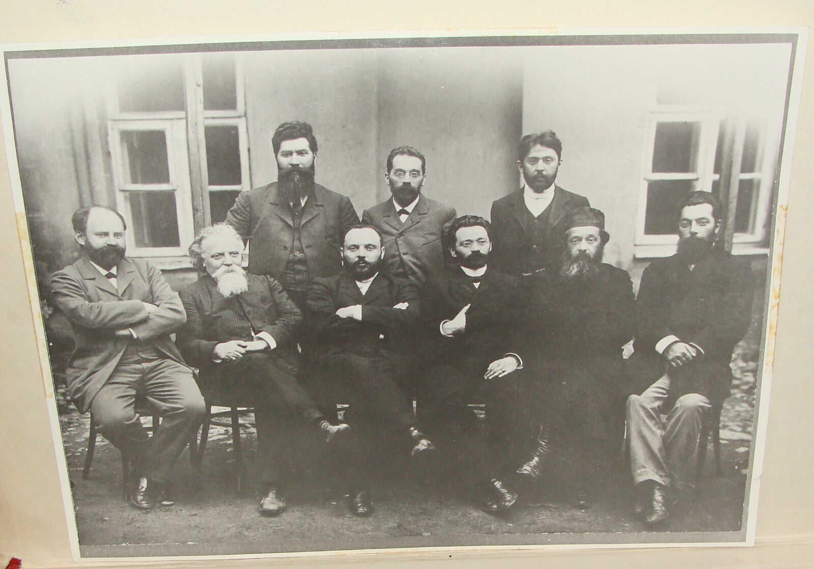 Photo Print, Jewish Judaica Minsk Zionist 1902 Ussishkin Rabbi Rabinovitz