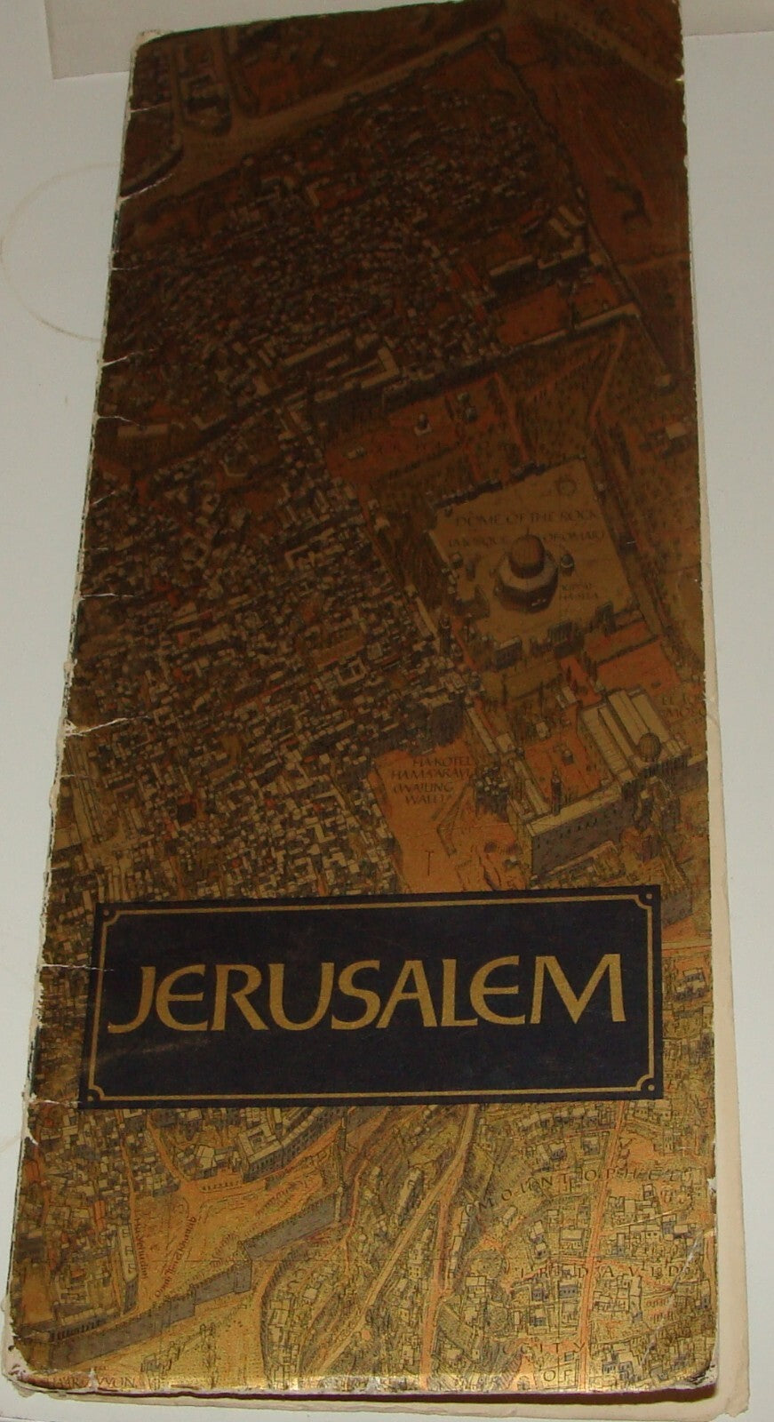 RARE Israel JERUSALEM Map 1969 Guide POST SIX DAY WAR Wim Van Leer BOLLMANN