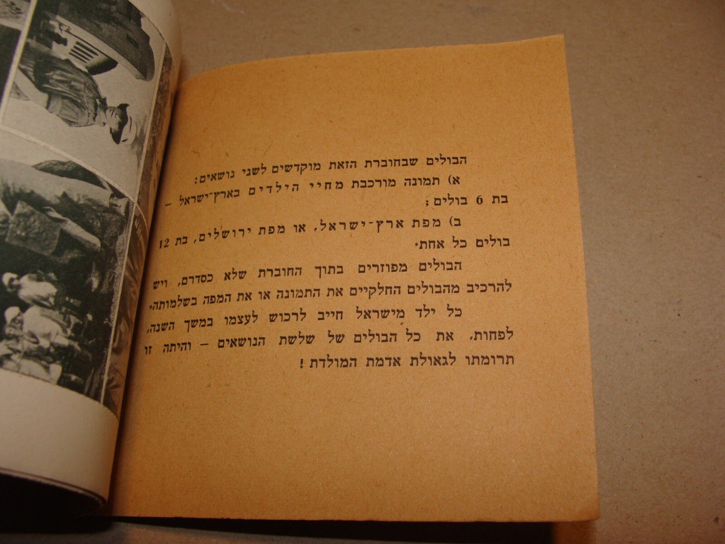 Booklet Palestine Stamp 1930s Jewish National Fund Israel Hebrew Zionist Map JNF