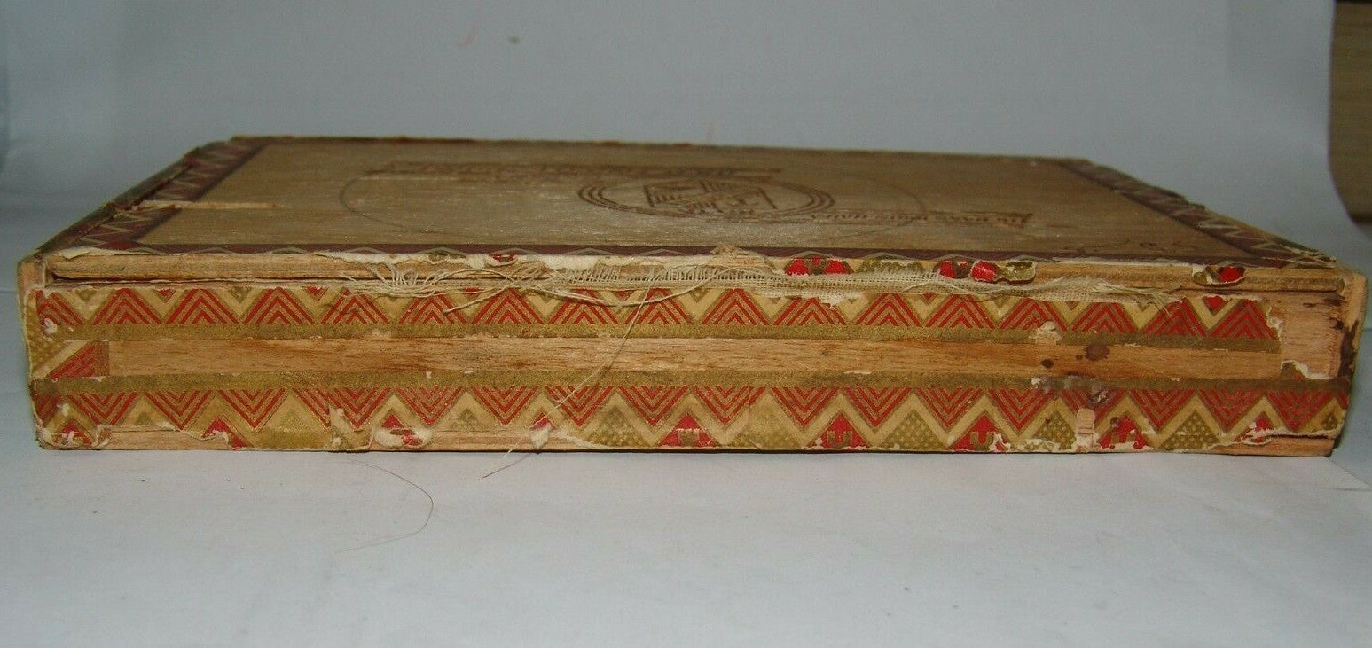 ad Palestine Jewish Eretz Israel De Haas Haifa GEDEHA cigarette wood box