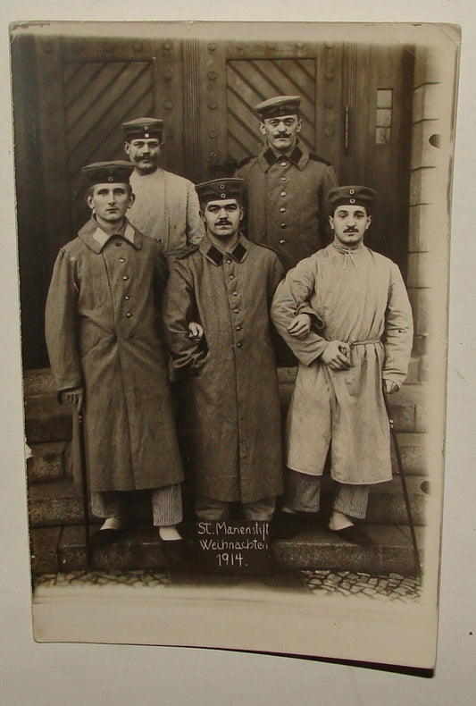 Germany Card Jewish ? 1914 WWI German   Army Military ? Photo Postcard Magdeburg