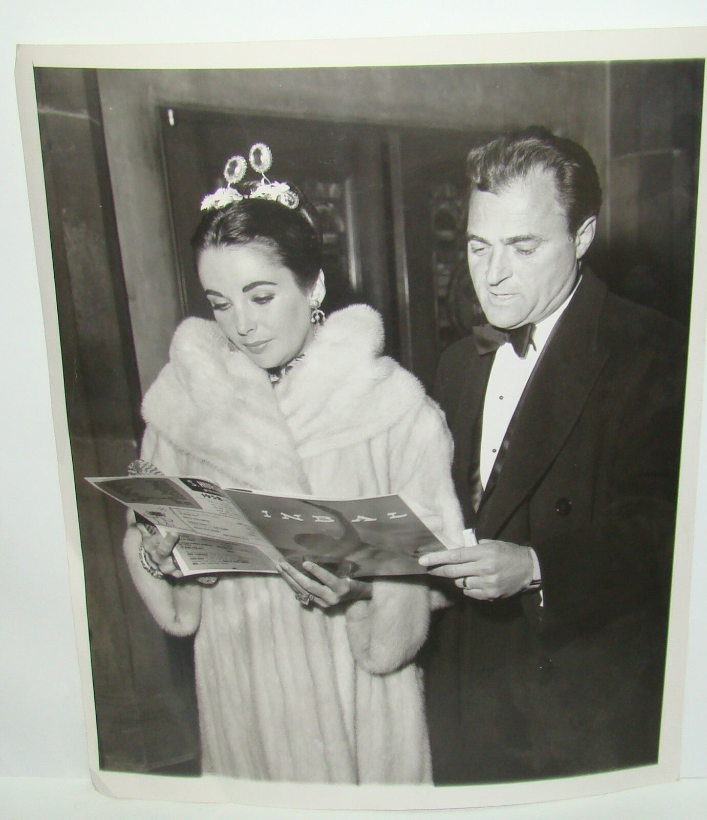 Photo Israel Elizabeth Taylor And Mike Todd Visit 1958 21x26 cm