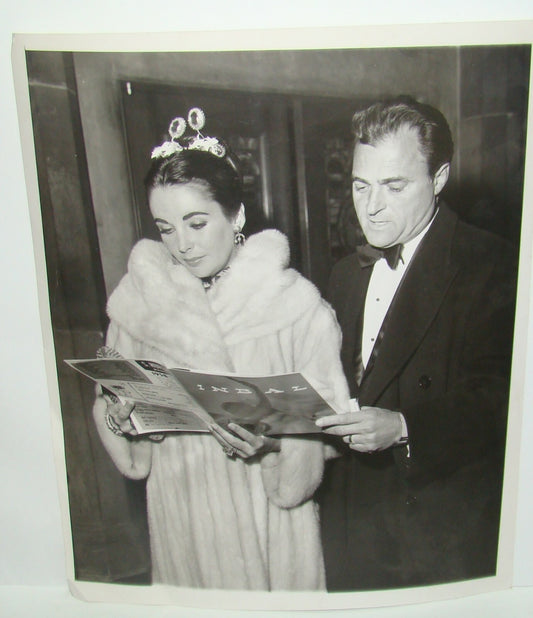 Photo Israel Elizabeth Taylor And Mike Todd Visit 1958 21x26 cm