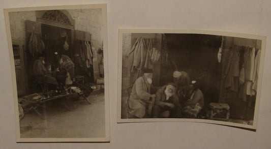 Photo Palestine Jewish Judaica Israel Jerusalem Mea Shearim Market x2