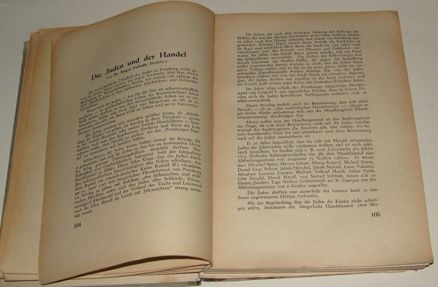 Book Jewish RARE Judaica 1933 Bratislava Year German Max Brod Stefan Zweig Text