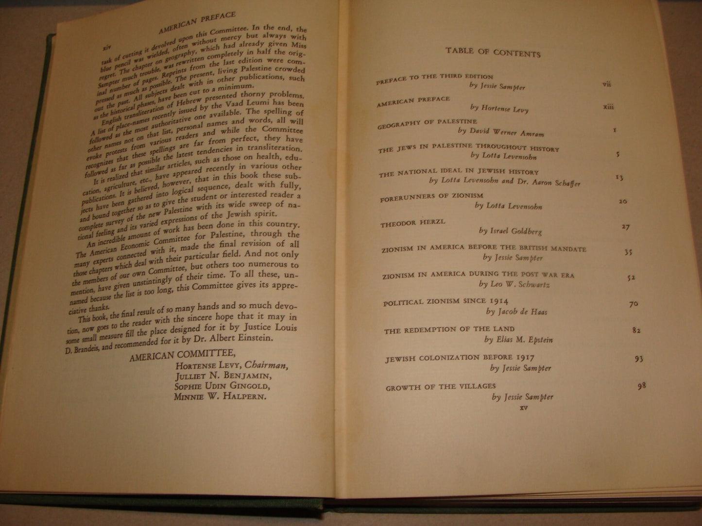 $ Book Jewish American 1933 MODERN PALESTINE Israel Zionist Women HADASSAH