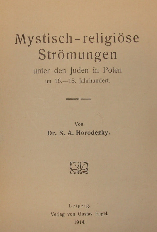 Germany Book Jewish Judaica 1914 German   Religious Jews In Poland History