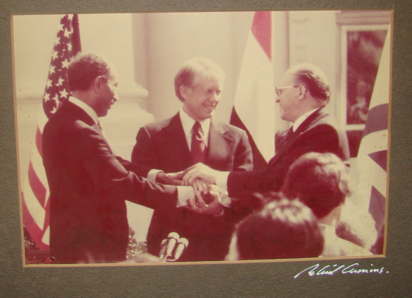 Photo Israel Ad RARE 1978 Camp David Begin Sadat Carter Egypt Peace Original