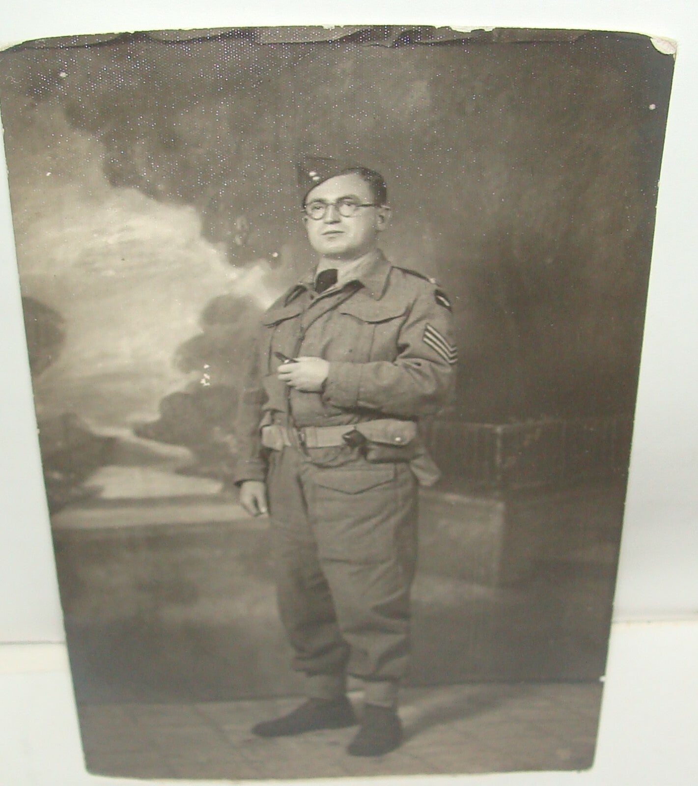 Judaica WW2 1943 Jewish Hebrew Soldier British Army Air Force Italy Photo
