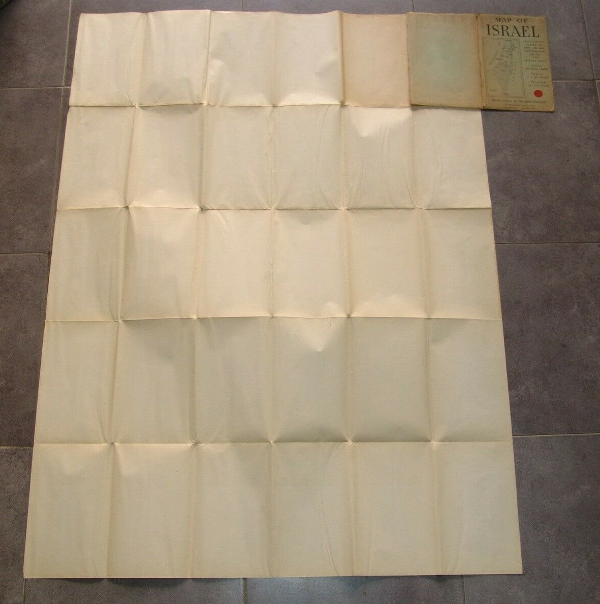 Booklet Jewish map Judaica chronicle colorful of Israel Jerusalem Middle east