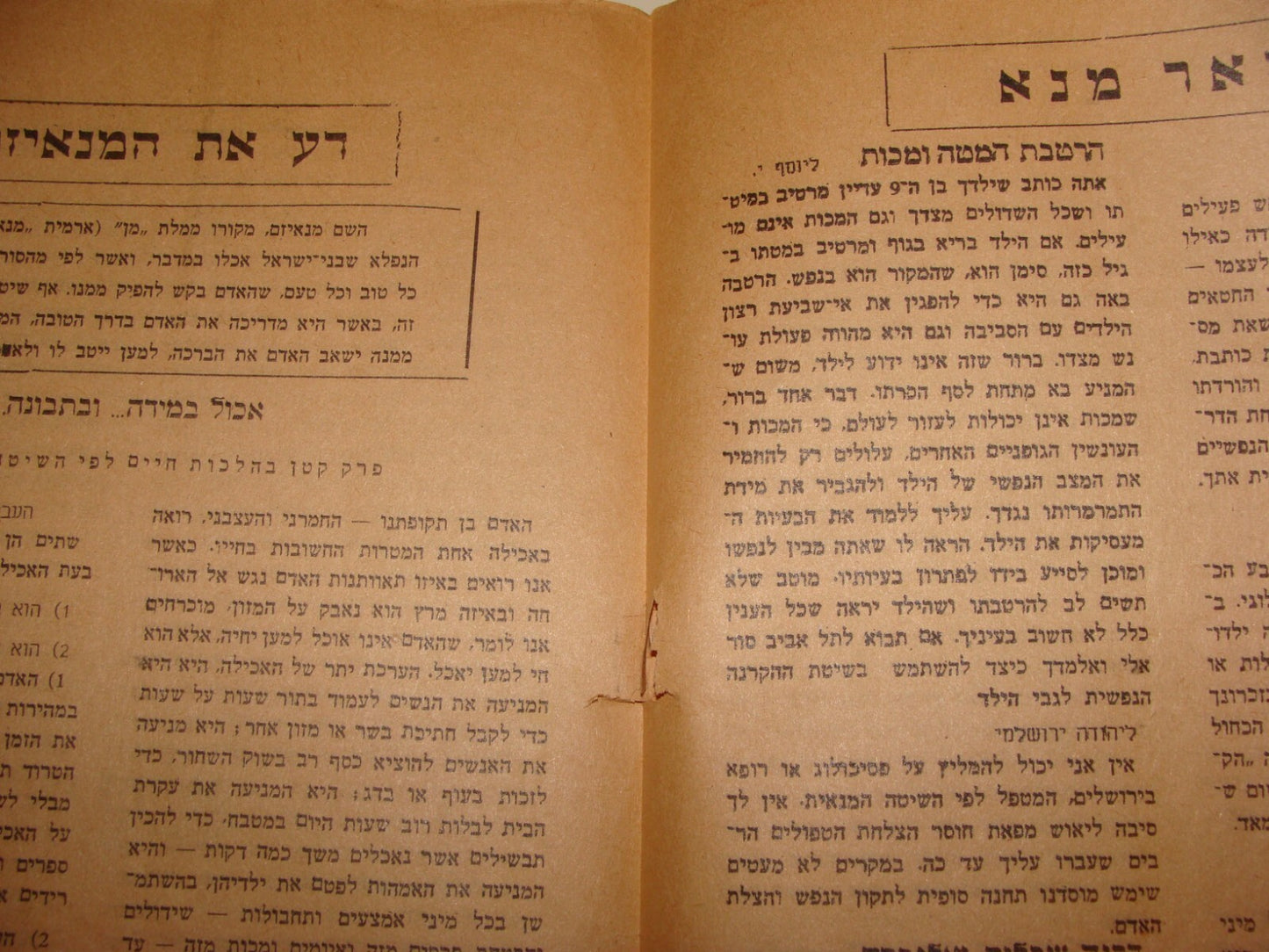 Jewish Israel Israeli Hebrew Manaism Psychological Guide 1950 Spiritual