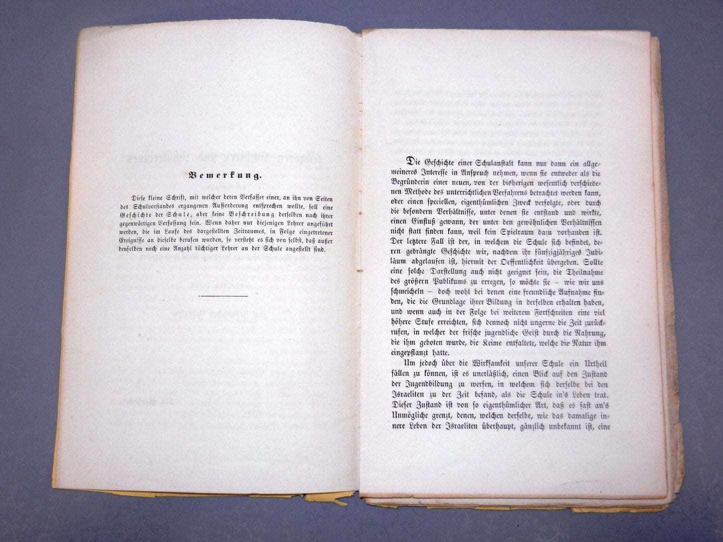 Germany Book Jewish judaica antique 1857   hebrew rabbi Israelite gemeinde bible
