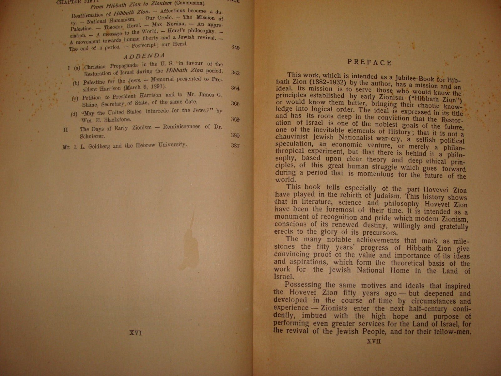 Book Jewish Judaica Hibbath Zion The Love For Zion By Sokolow Nahum Zionist 1934