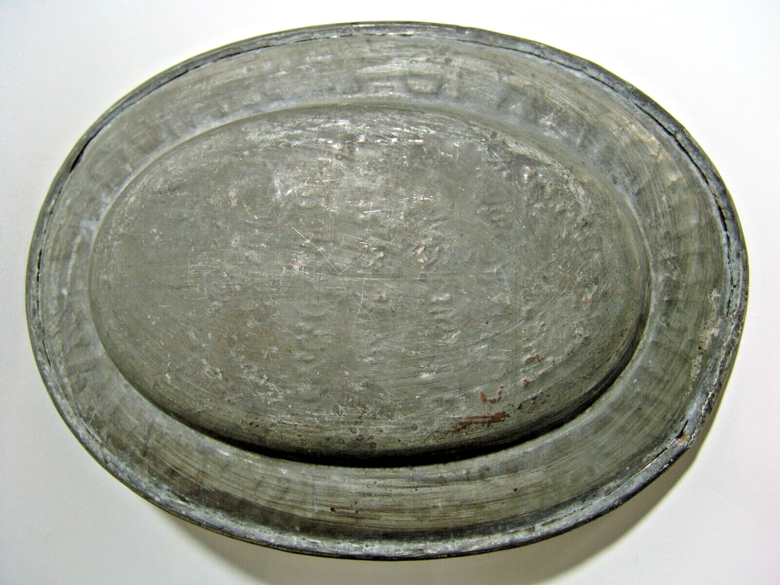 jewish judaica persian cooper oval amulet plate tray art hebrew