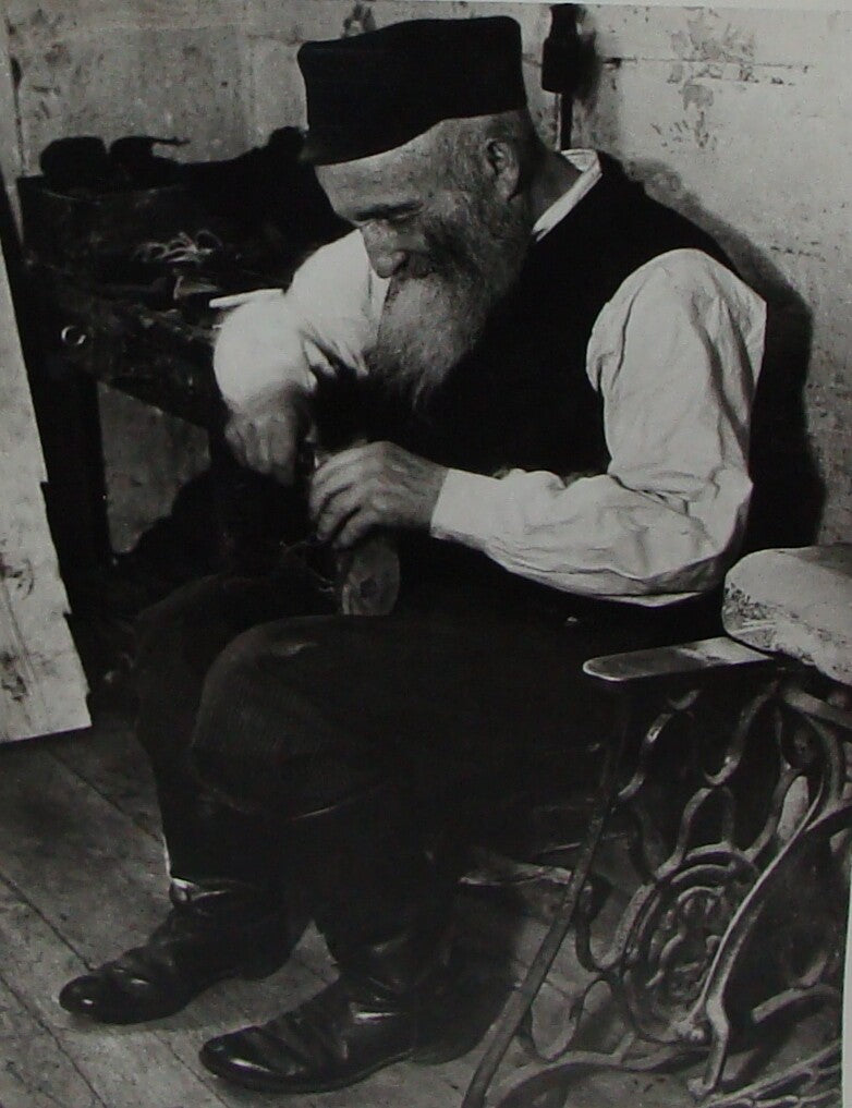 Photo Print, 1920s Poland Polish Shoemaker Jews Jewish Judaica