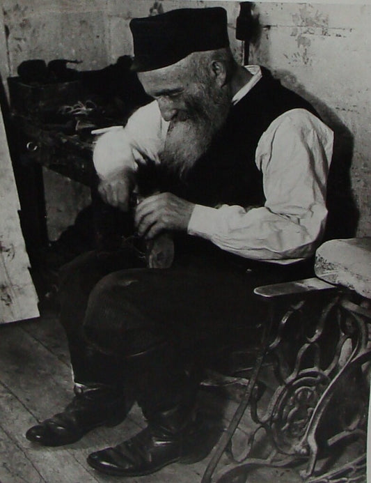 Photo Print, 1920s Poland Polish Shoemaker Jews Jewish Judaica