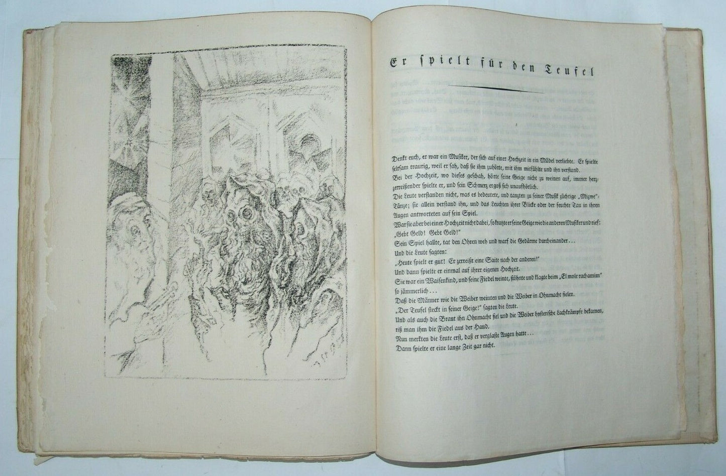 Book Jewish Berlin Musikalische Novellen I L Peretz Steinhardt lithography 1920