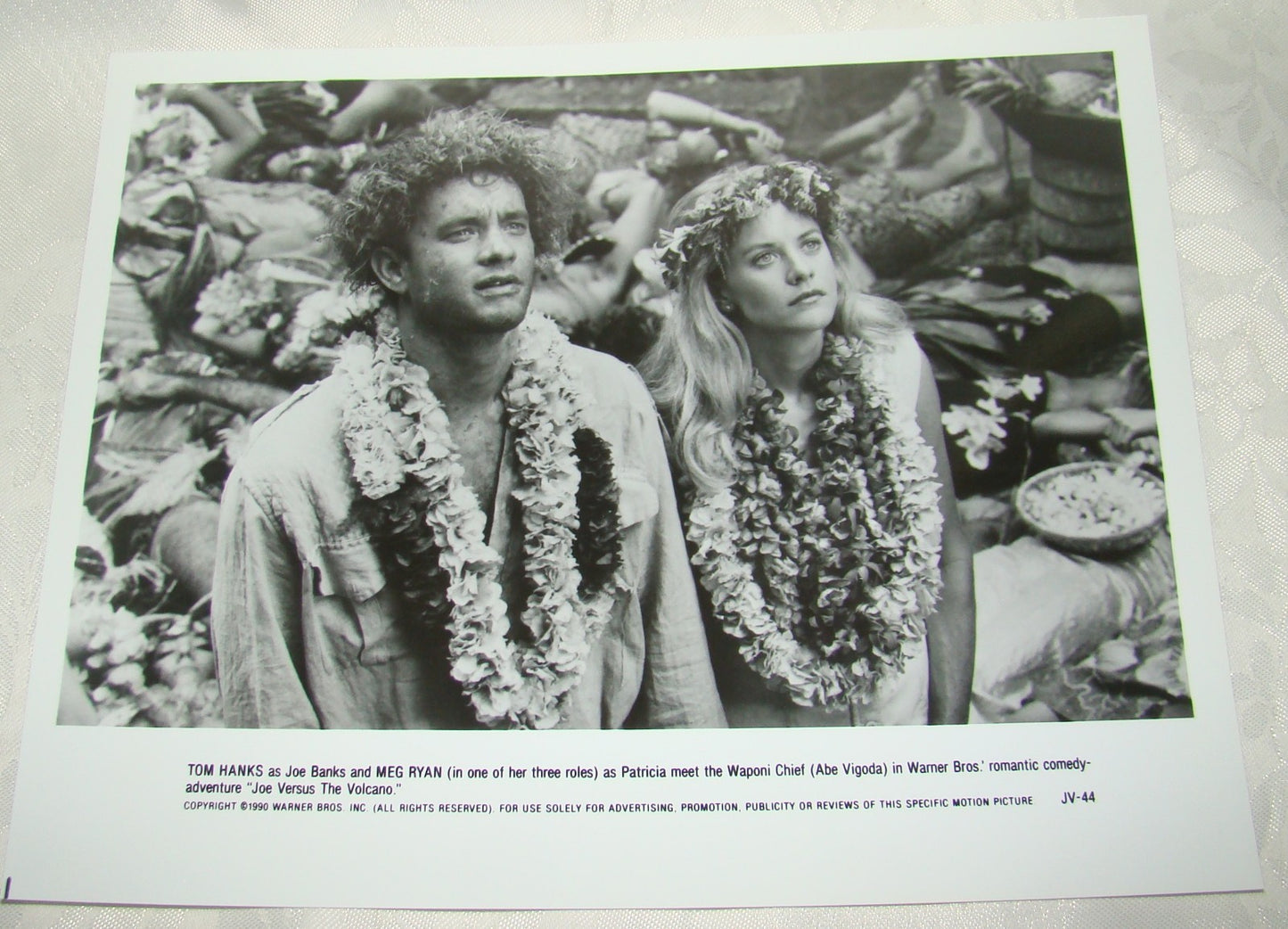 1990 Press Photo Tom Hanks Meg Ryan Joe Versus The Volcano movie