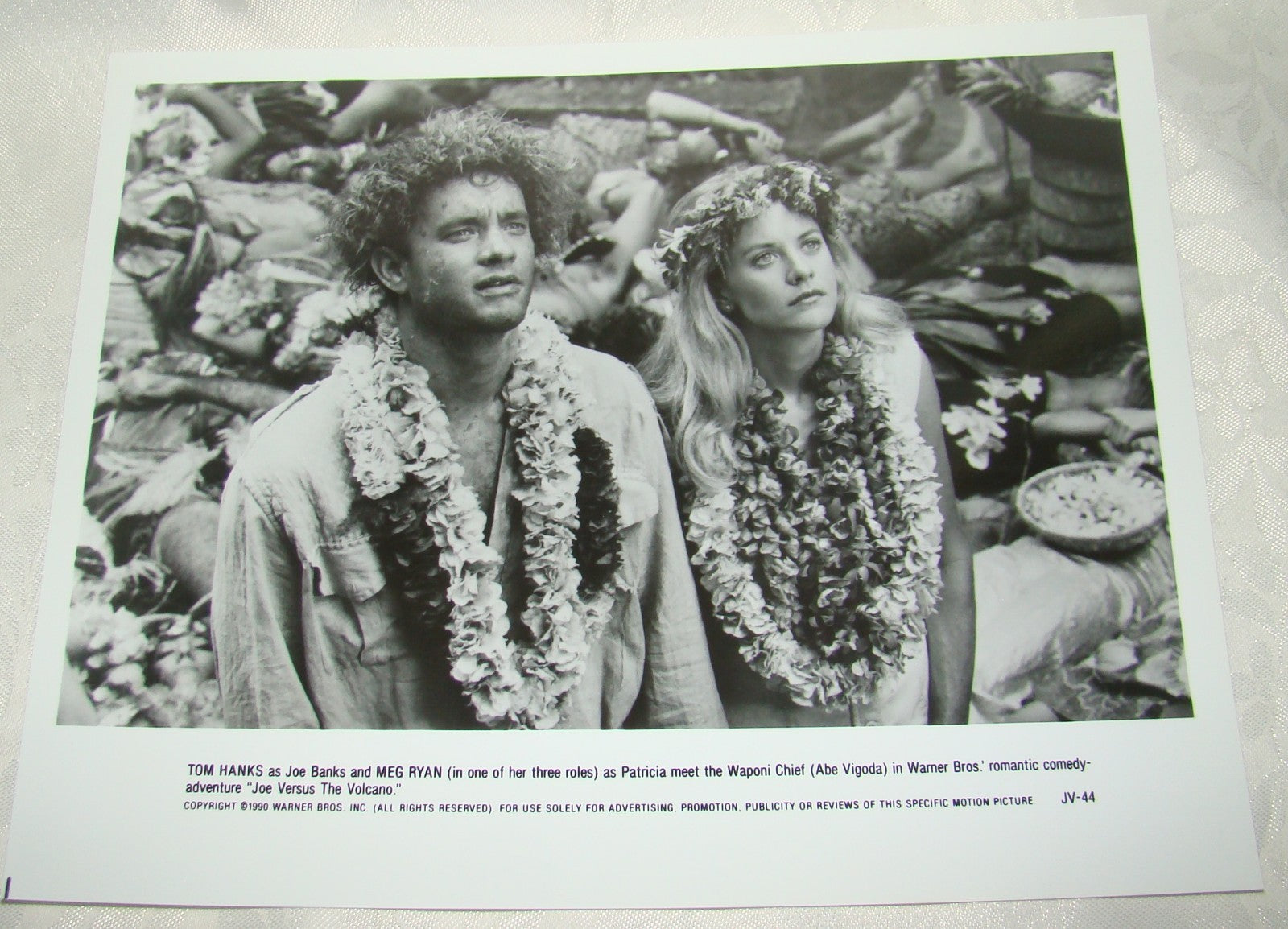 1990 Press Photo Tom Hanks Meg Ryan Joe Versus The Volcano movie