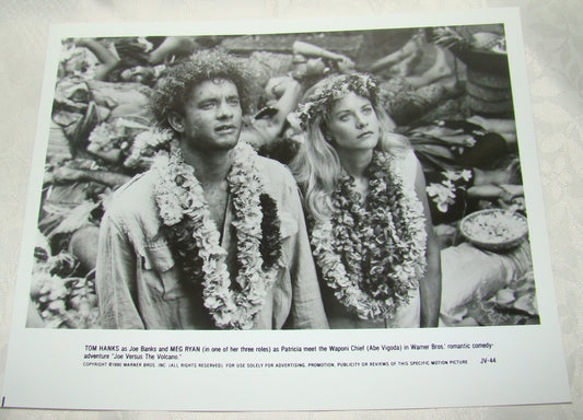 1990 Press Photo Tom Hanks Meg Ryan Joe Versus The Volcano movie