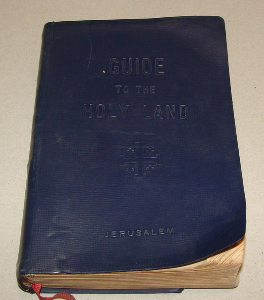 1961 Guide to the Holy Land Book Jerusalem Israel Map