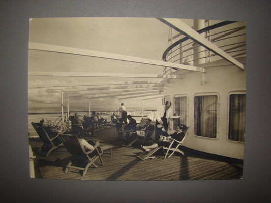 Photo Jewish Vintage Big S.S. Israel ZIM Company 1st Ship Zionist Benor Kalter