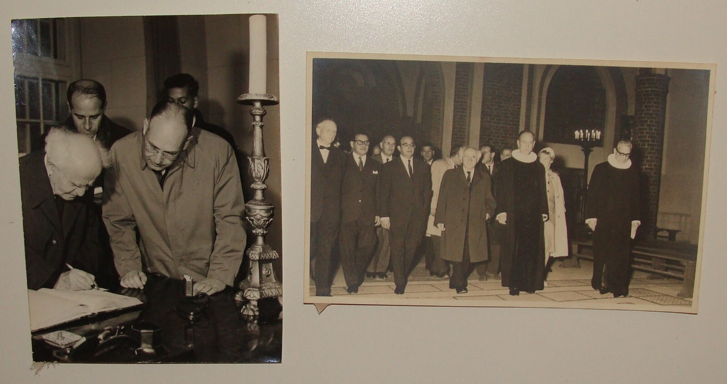 Pol Jewish Judaica 1962 Israel Prime Minister David Ben Gurion Denmark Visit