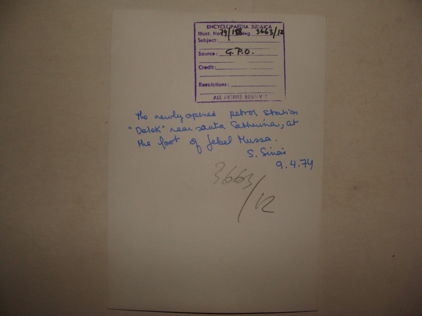 Photo Israel 1974 Egypt Sinai Bedouin Tribe Israeli Oil Gas SANTA CATHERINA x4