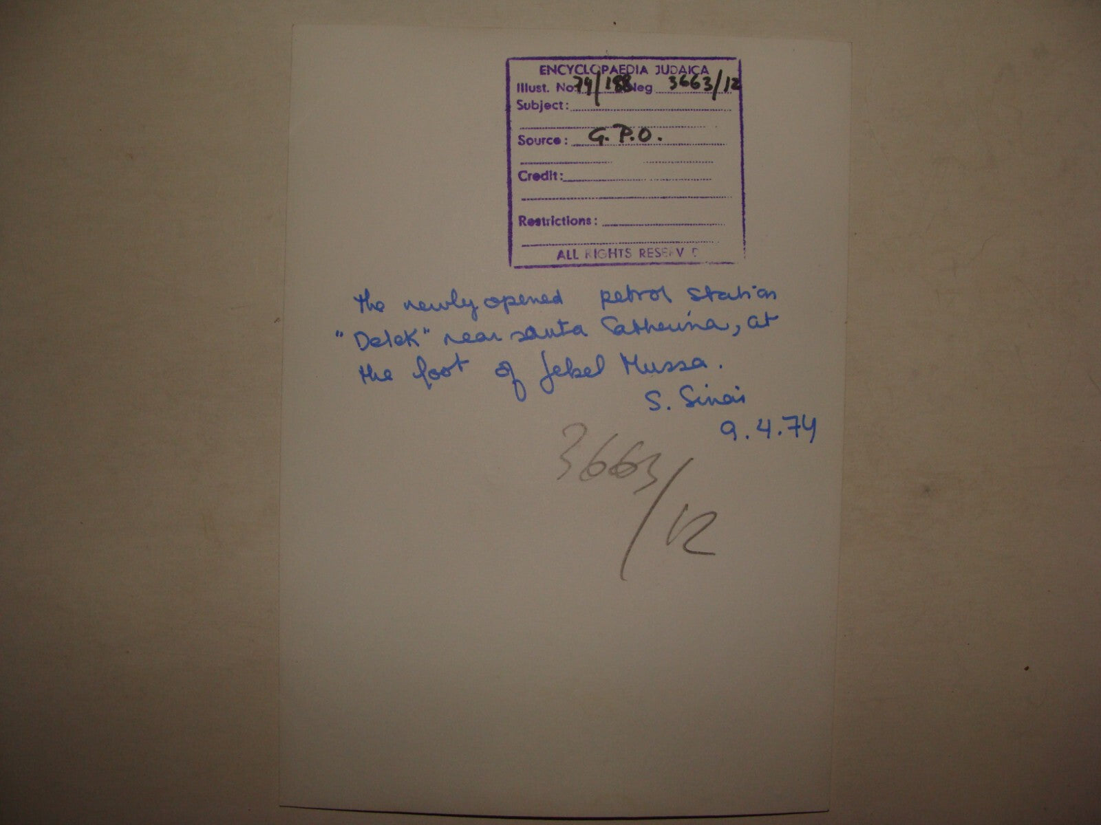 Photo Israel 1974 Egypt Sinai Bedouin Tribe Israeli Oil Gas SANTA CATHERINA x4