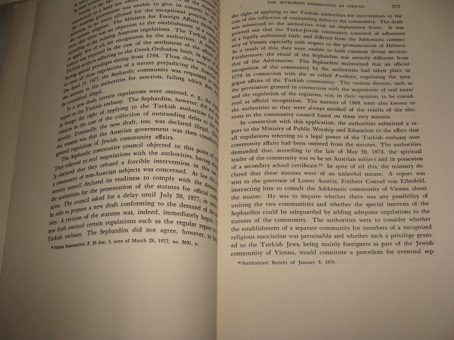 Booklet Jewish Judaica 1948 Sephardic Community in Vienna