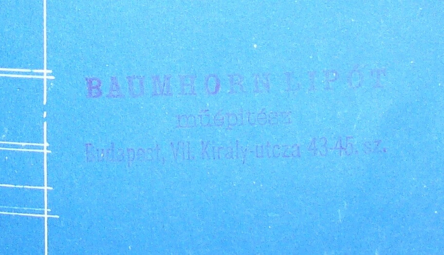 RARE Jewish Judaica Antique 1901 Hungary Szeged Synagogue BAUMHORN LIPOT Plan