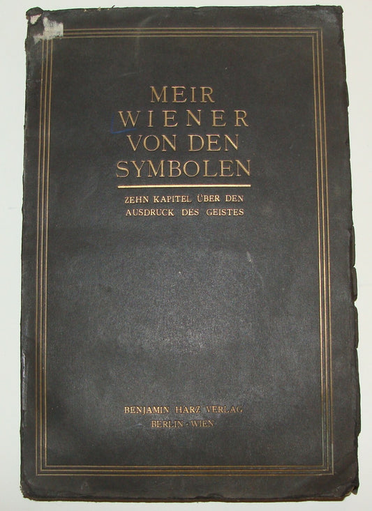Germany Book Jewish Judaica Meir Wiener German   Von Den Symbolen