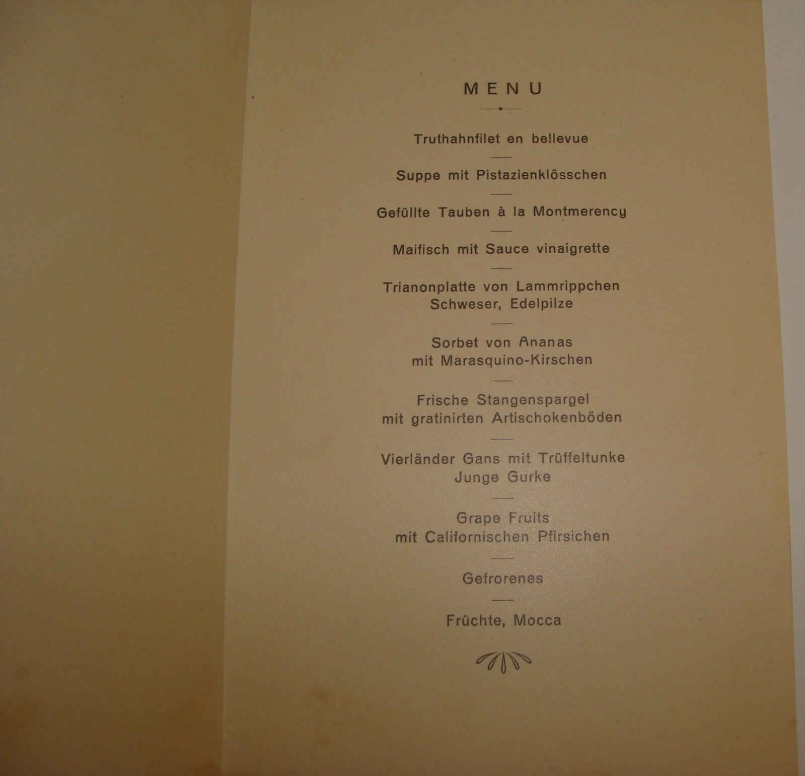 Germany 1910 Jewish Judaica German   Bar Mitzvah Invitation Menu FALCK Jews