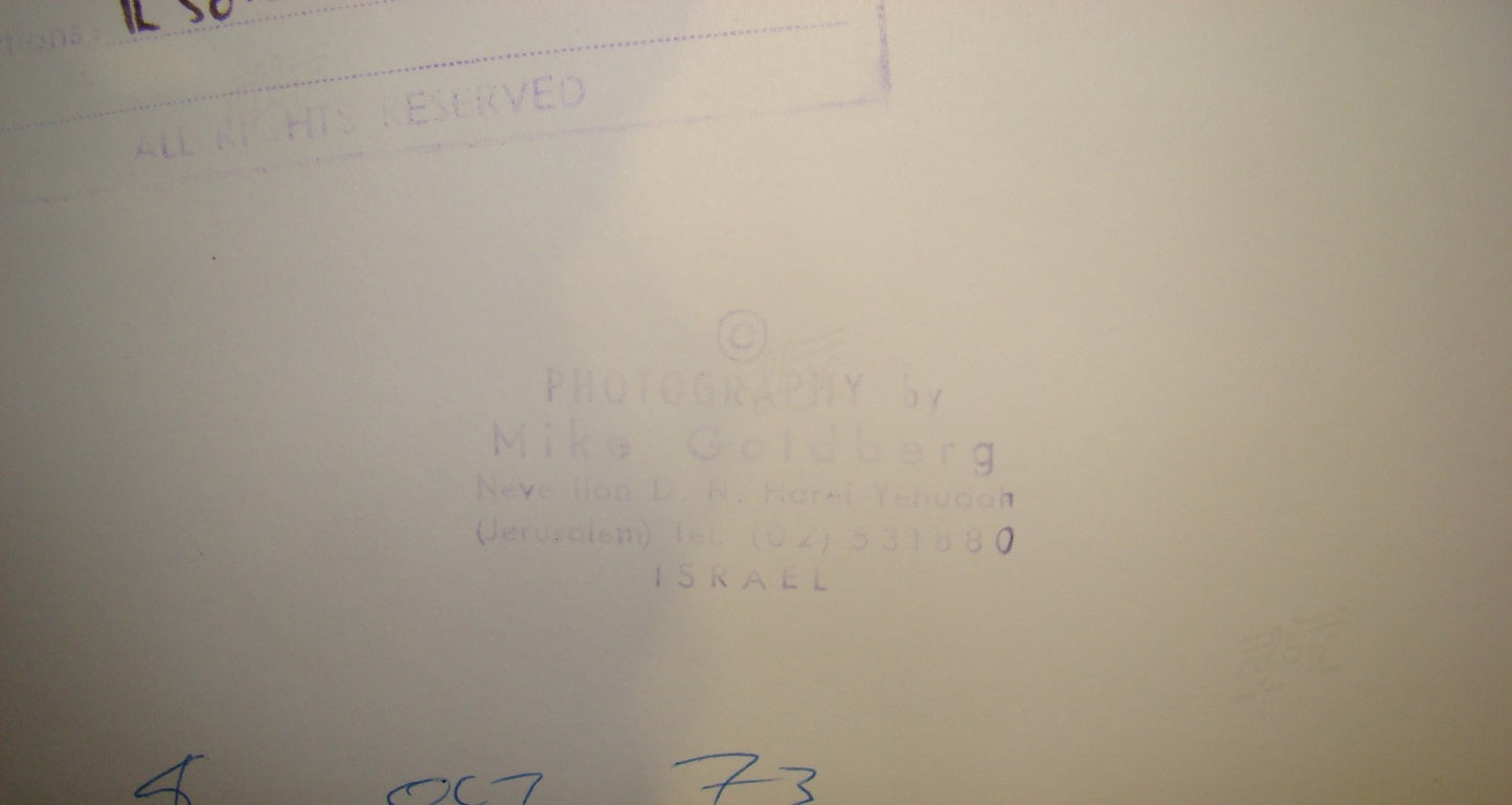 Photo Israel 8.10.1973 Yom Kippur War IDF Soldiers Waiting 'Fight For Peace'