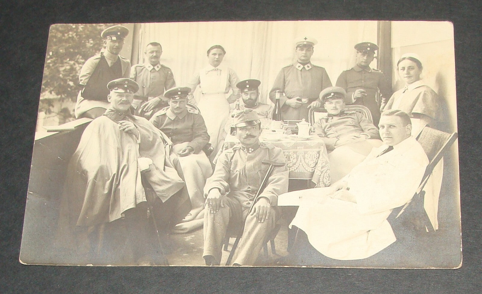 Germany 1915 German   Army Military WWI Photo Postcard Injured Soldiers