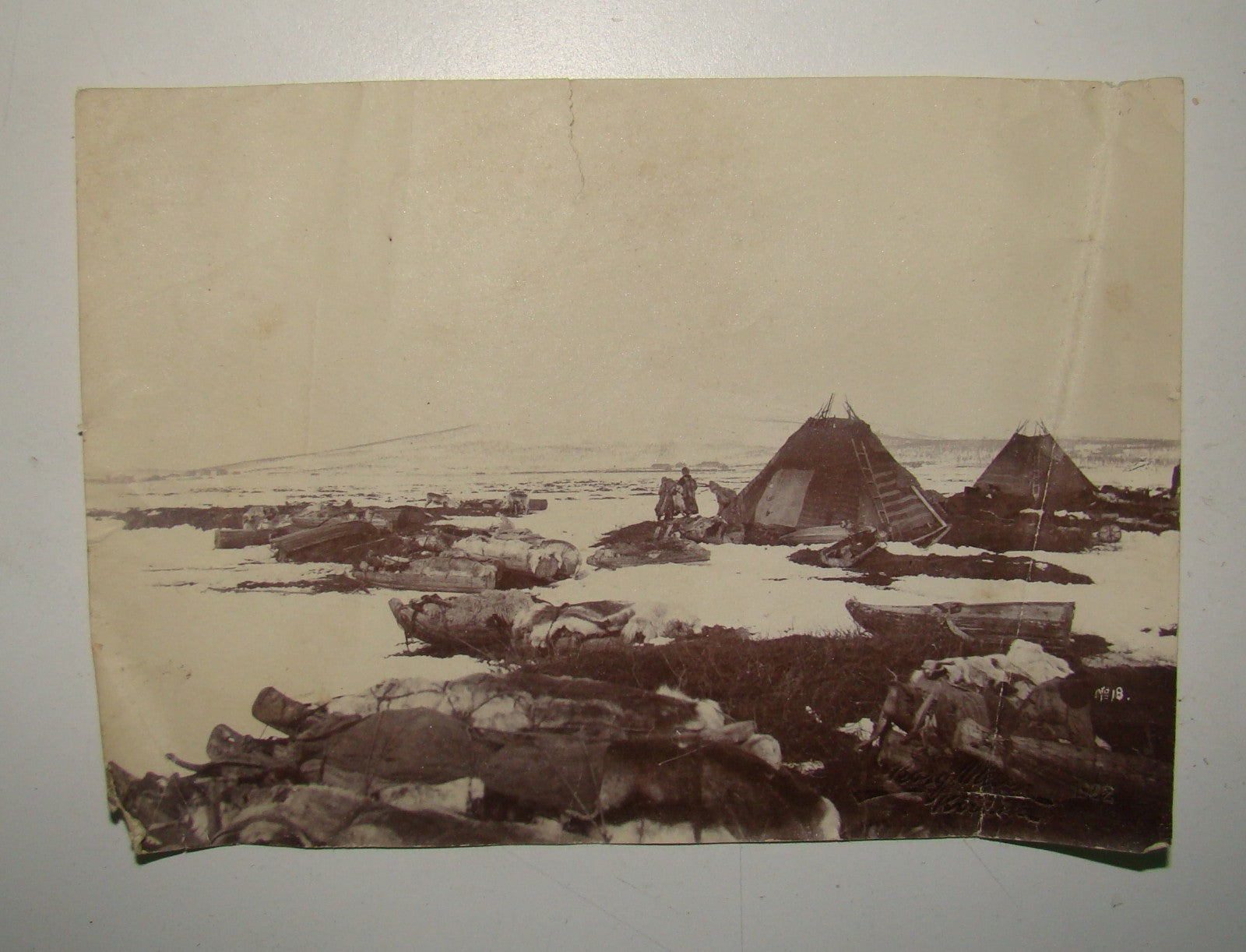 1922 Photo Inuit Eskimo Native American Alaska Indian ? Stamped Dated