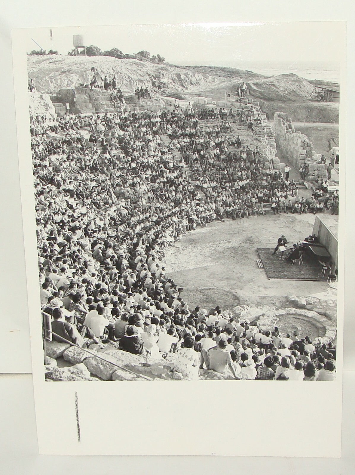 Press Photo 1961 Israel Israeli 1st Music Festival Caesarea Beethoven Concert