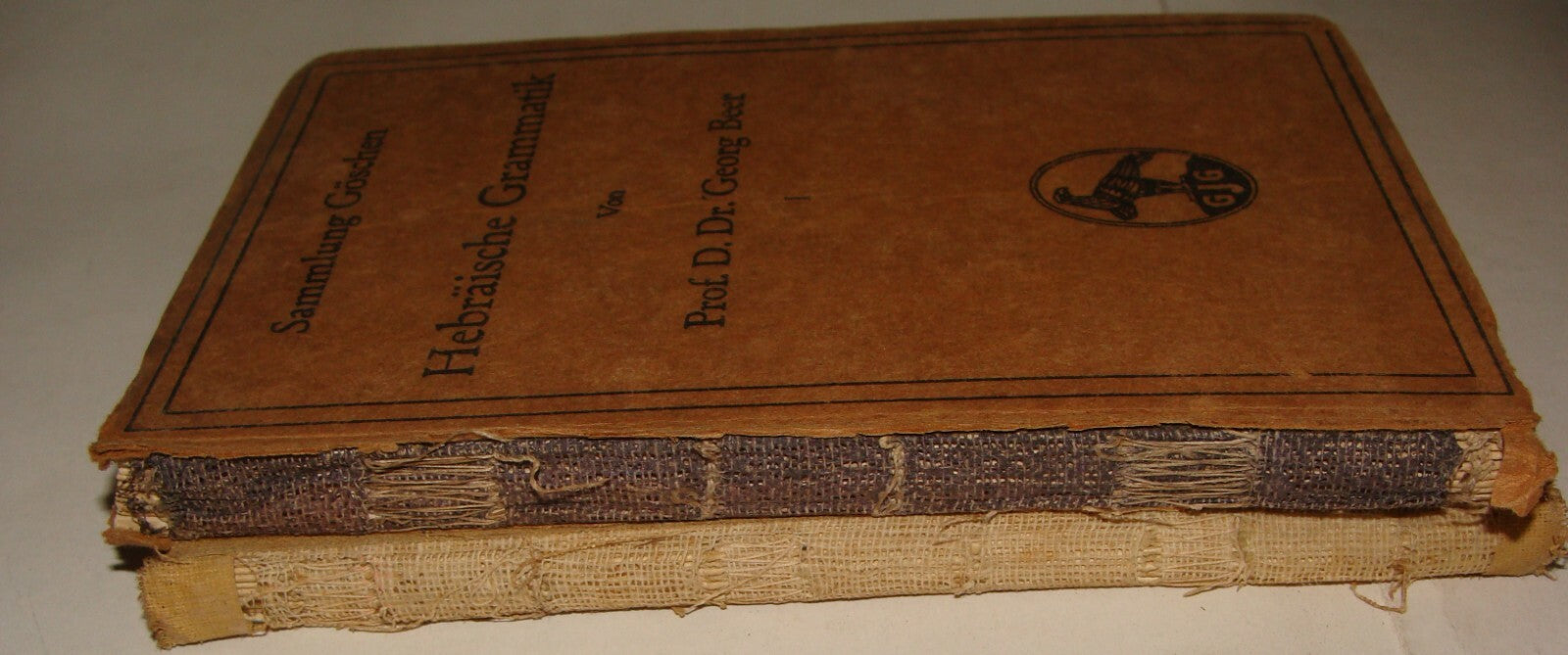 Germany Jewish Judaica Hebrew Grammar Hebraische Grammatik German   1915 G. Beer