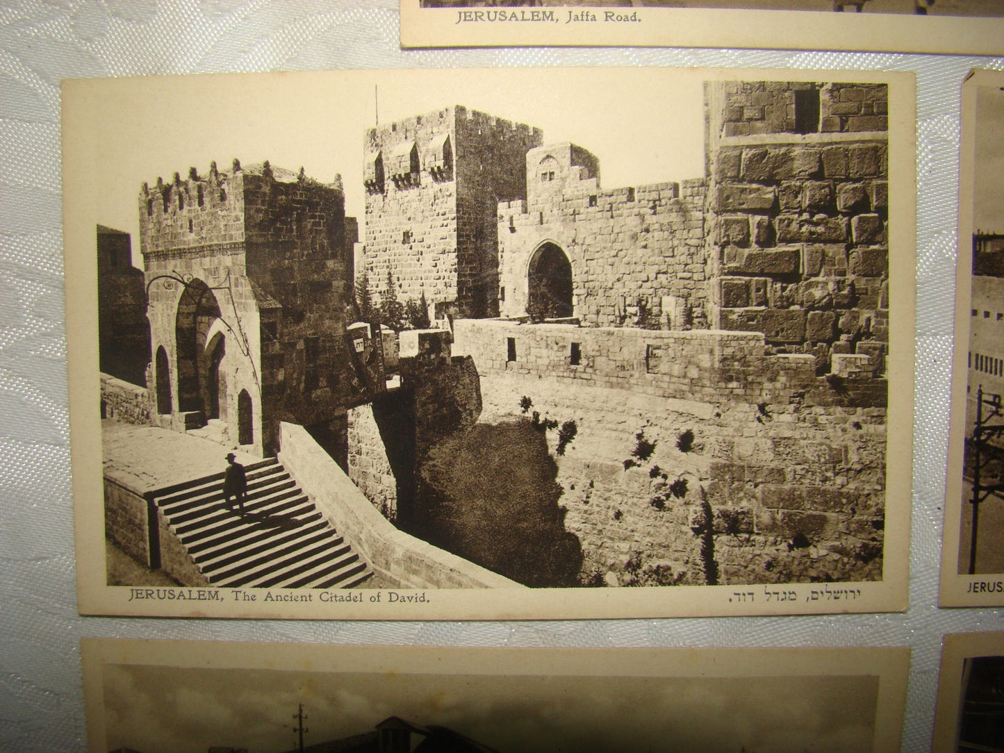 Photo Palestine Card RARE Jewish Judaica Israel Eliahu Bros Postcard Jerusalem