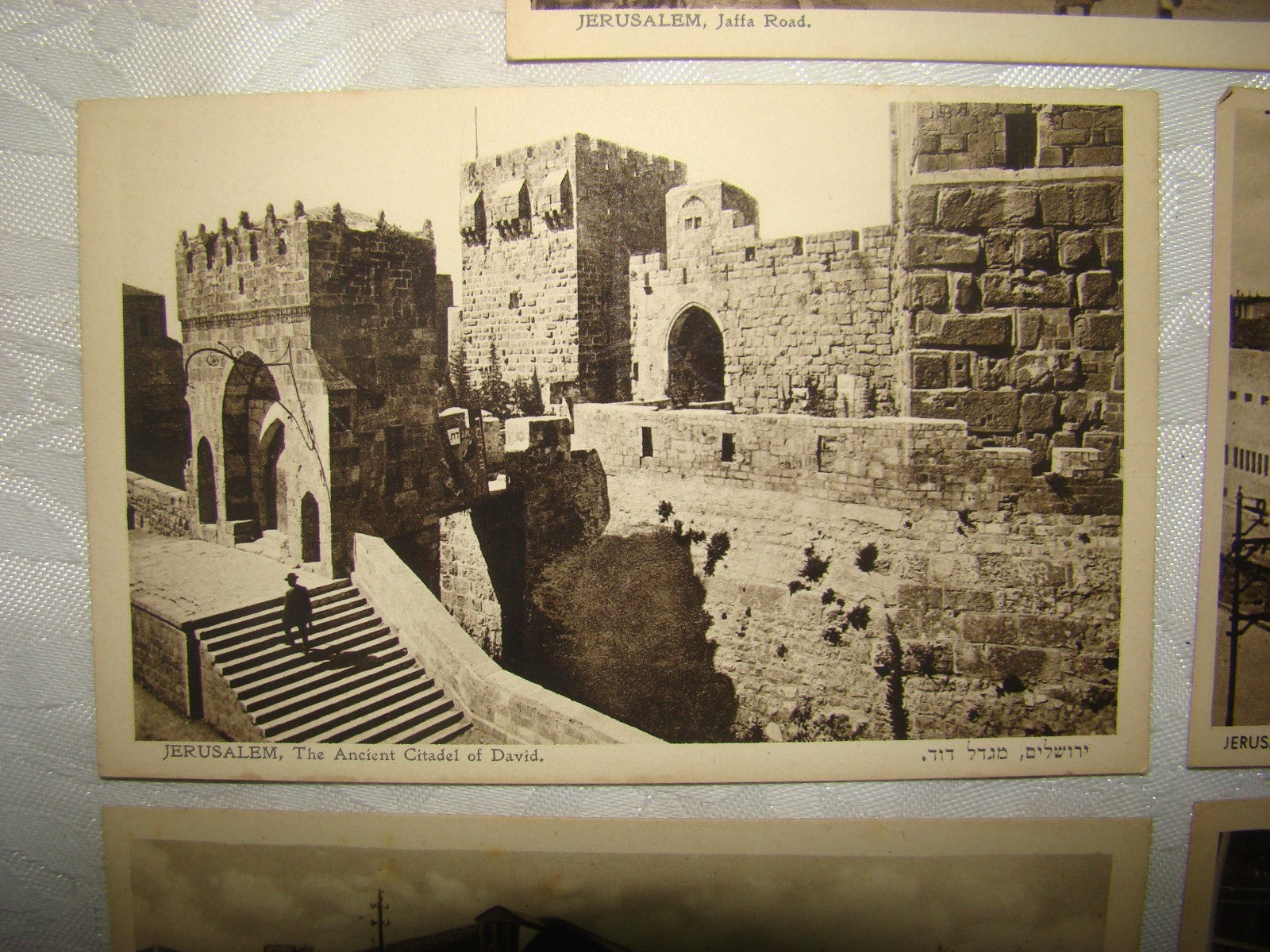 Photo Palestine Card RARE Jewish Judaica Israel Eliahu Bros Postcard Jerusalem