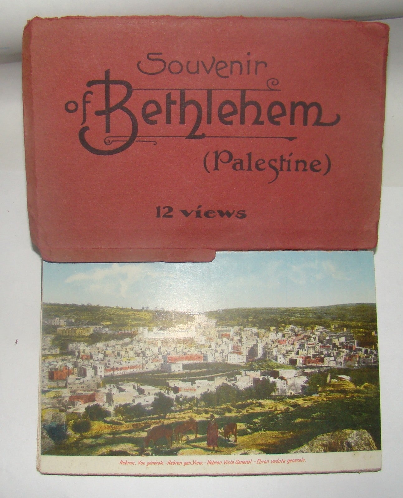Photo Palestine Jewish judaica Souvenir Bethlehem 12 Views Album in Color SIMINI